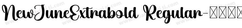 NewJuneExtrabold Regular字体转换